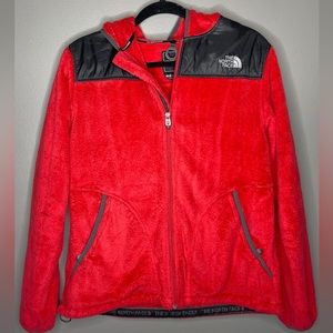 The North Face Womens Red Oso Hoodie Fleece (Size Large)